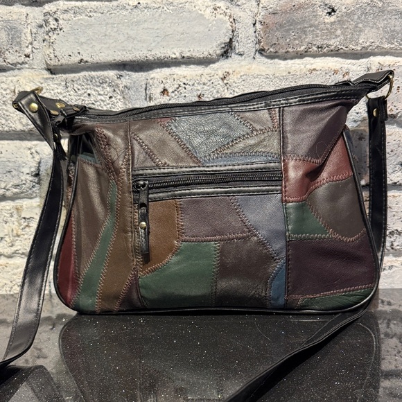 Patchwork Leather Crossbody Bag - Picture 3 of 7